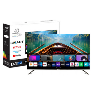 Bordeless 4K LED TV 40 Inch Full Screen Display Panel 50 60 Inch Android 13 Smart Tv