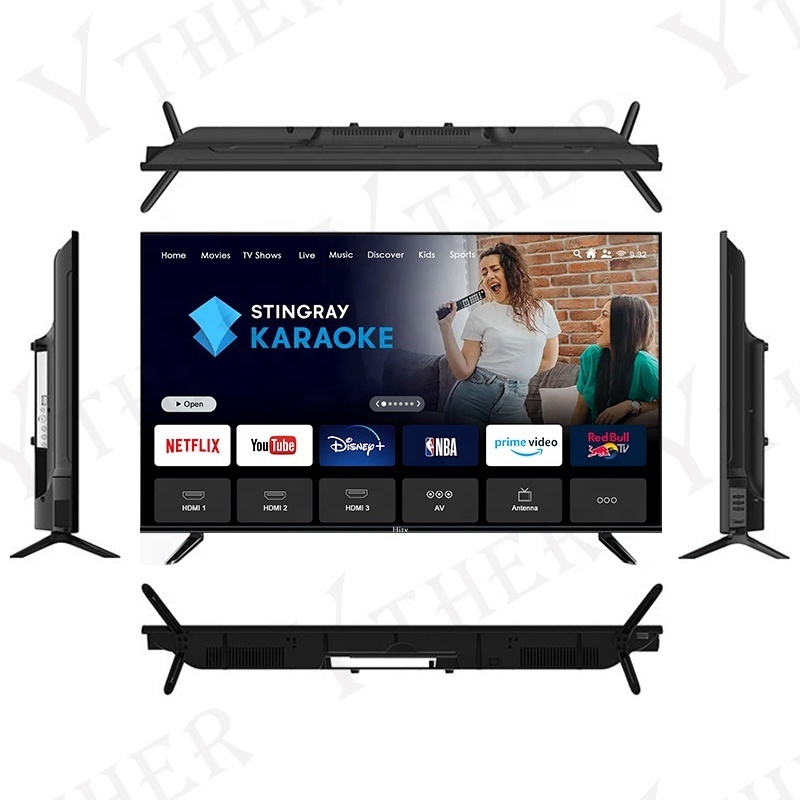 Hitv 43 Inch Televisor Android 11 12 13 Smart Tv 50 Inch LED Tv Television