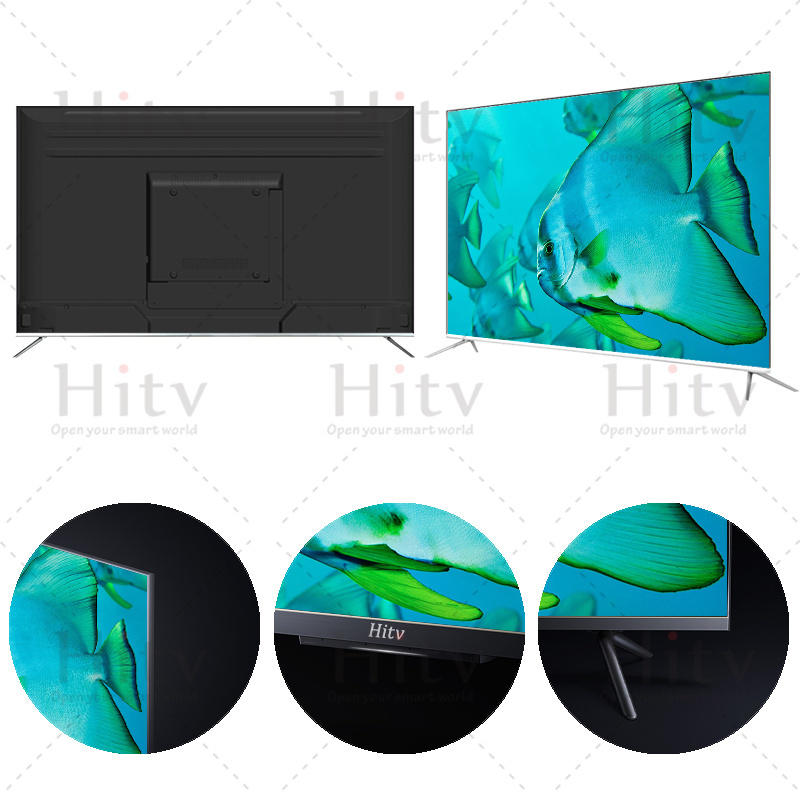 Bordeless 4K LED TV 40 Inch Full Screen Display Panel 50 60 Inch Android 13 Smart Tv