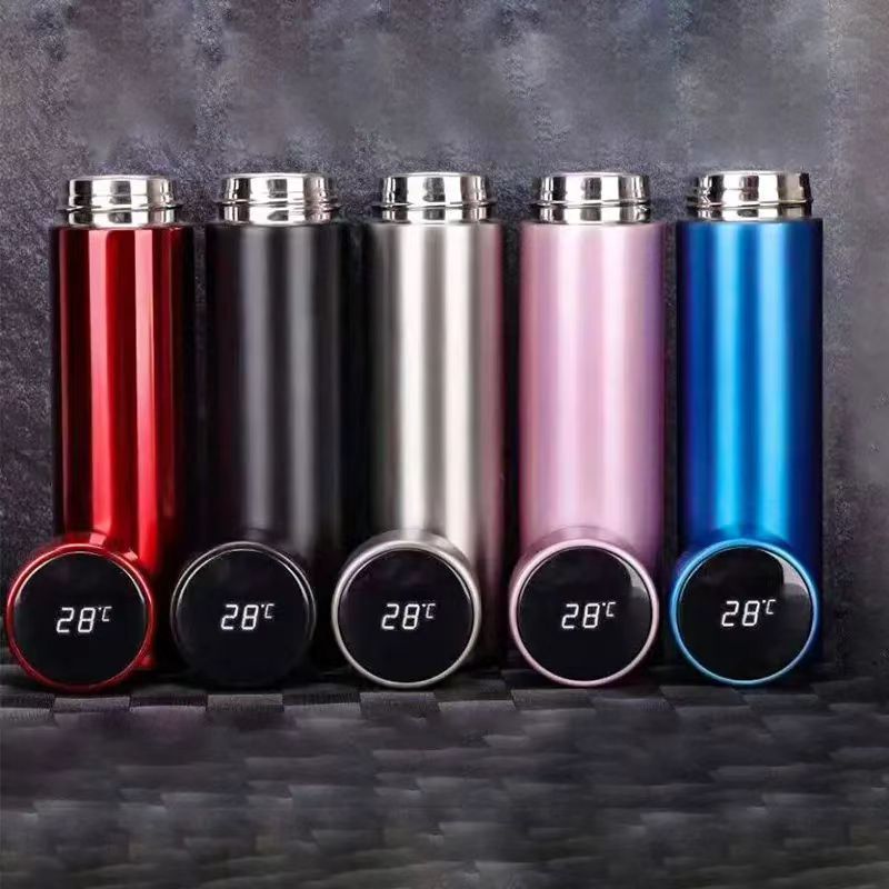 2024 Digital 500 Ml Vacuum Flasks With Led Temperature Display Stainless Steel Termo Tumbler Smart Water Bottle