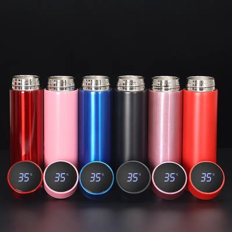 2024 Digital 500 Ml Vacuum Flasks With Led Temperature Display Stainless Steel Termo Tumbler Smart Water Bottle