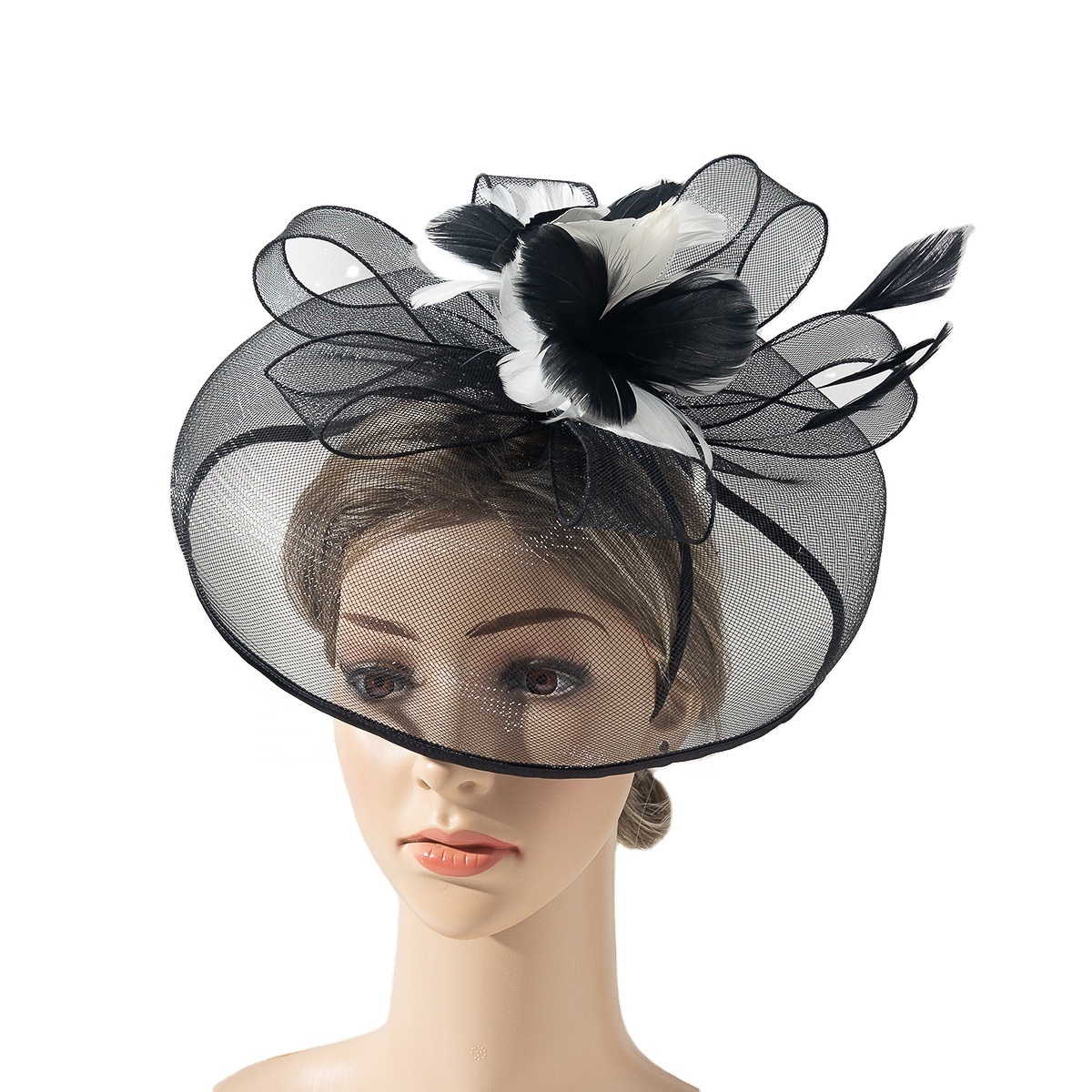 Wholesale  fascinator church hat Wedding hat  fascinator  luxurious fascinators big hat  for women headband