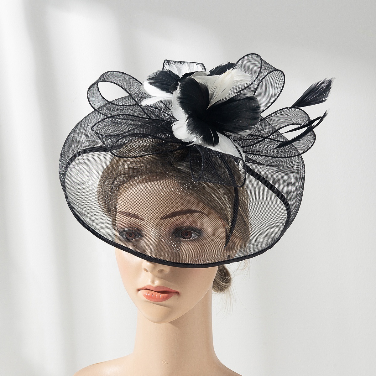 Wholesale  fascinator church hat Wedding hat  fascinator  luxurious fascinators big hat  for women headband