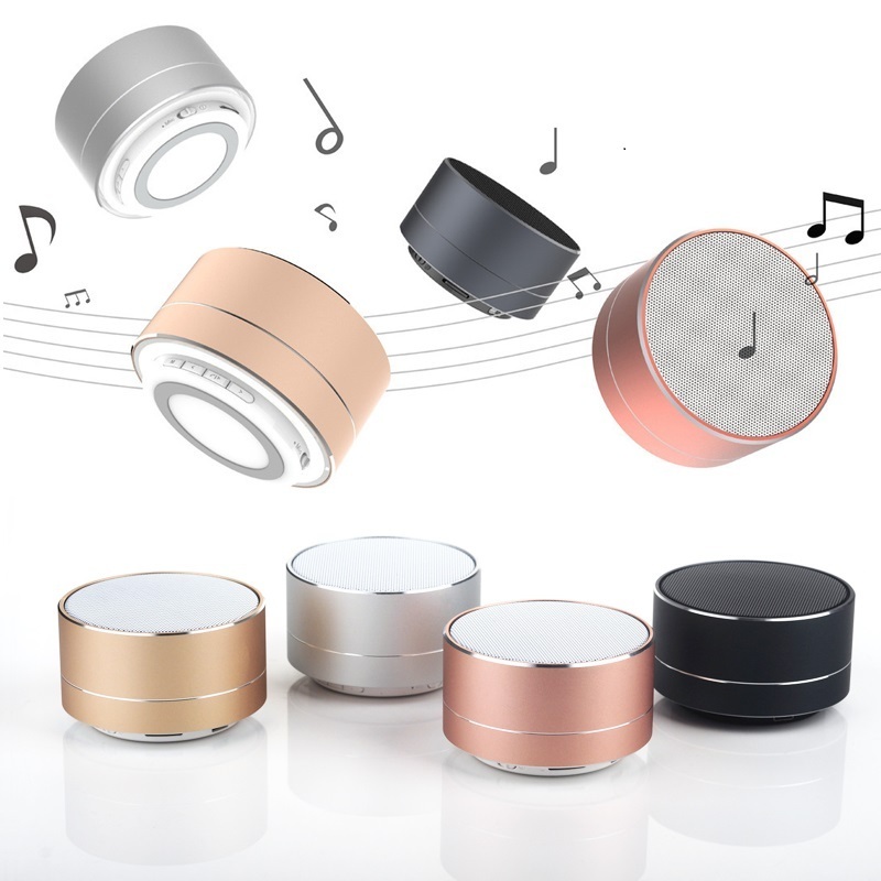 A10 Wireless speaker LED MINI Wireless Speaker TF USB FM Wireless Portable Music Sound Box Loud speakers For Phone PC