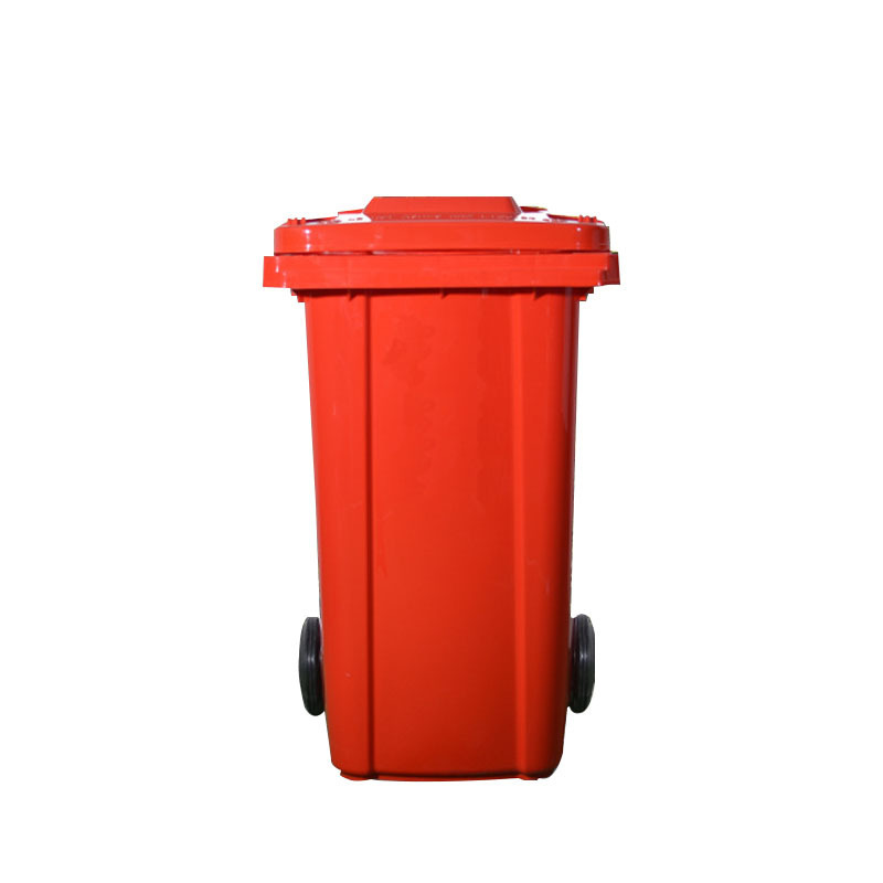 Wholesale outdoor trash can plastic pedal large thickened with cover wheel 240 liters garbage bin