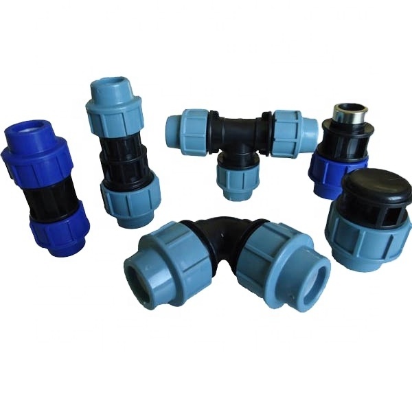 PP Elbow with threaded male PP Compression Fittings