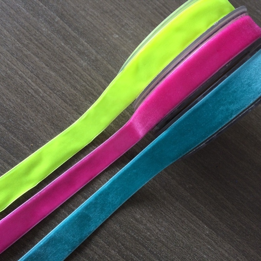 7mm Stretch Elastic velvet ribbon wholesale