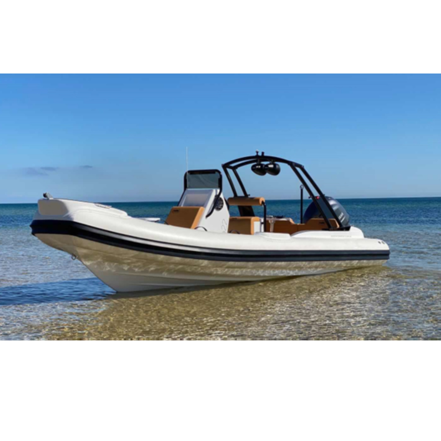 Small Rigid Hull Fiberglass Inflatable Boat