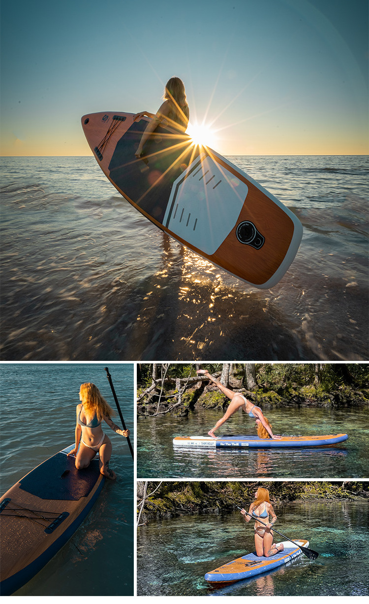 New wholesale Design 2023 Spring Digital Printed SUP Boards Inflatable Stand Up Paddle Boards custom stand up paddle