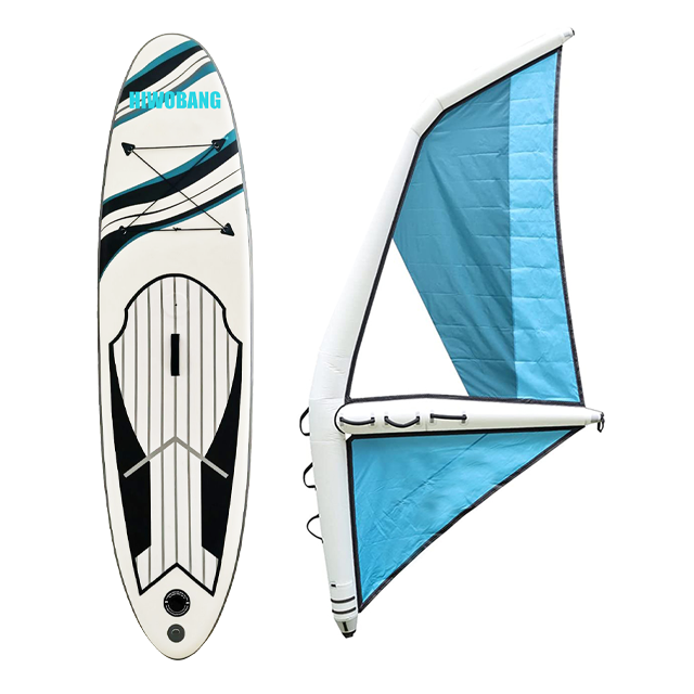 Favorite Professional manufacturer Custom Logo inflatable Sup Paddle windsurf board with sail