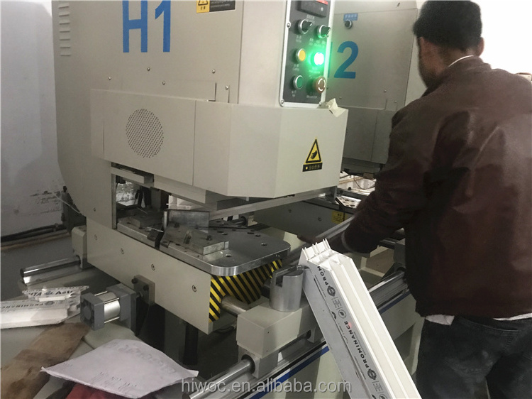 Double head seamless welding machine for doors and windows making machine