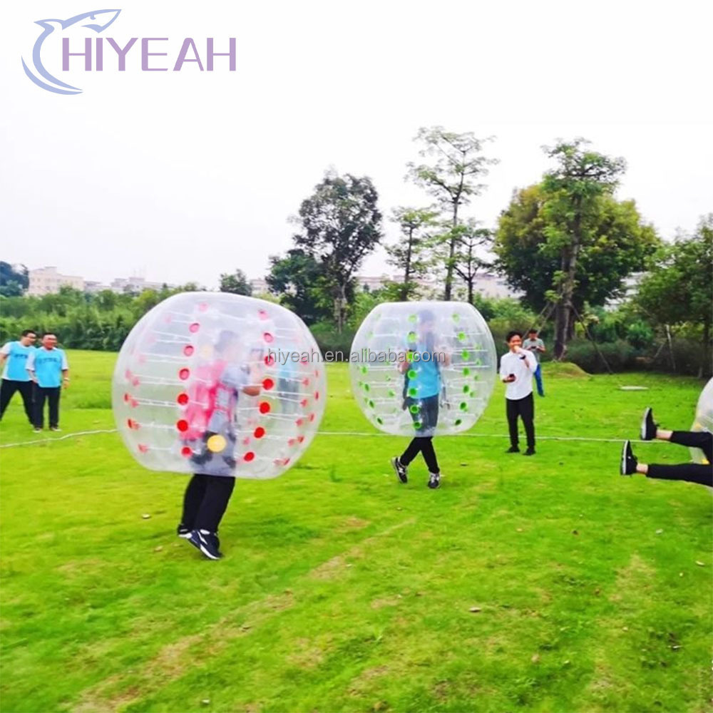 team building PVC Bubble ball Inflatable buddy belly bumper ball transparent Bubble Bumper zorb Ball with lights