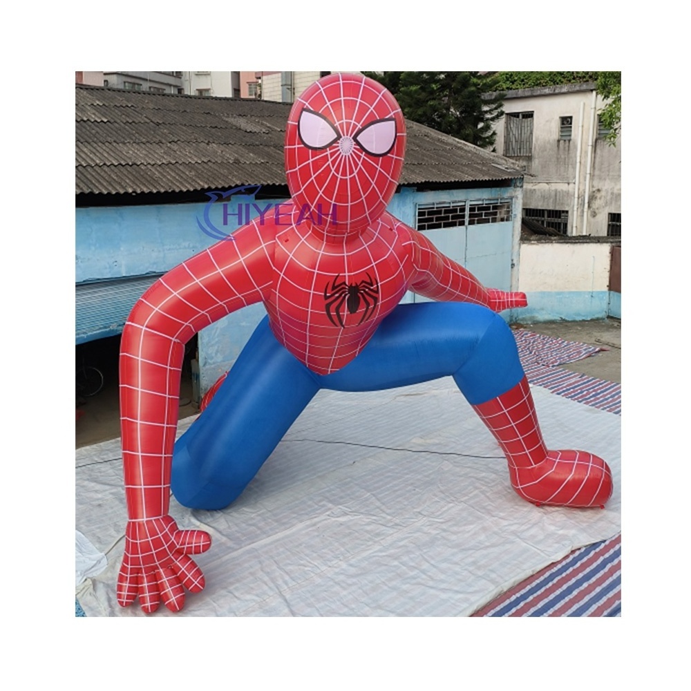 Wholesale Price Advertising Giant Inflatable Spiderman Character Inflatable Cartoon Shape Custom