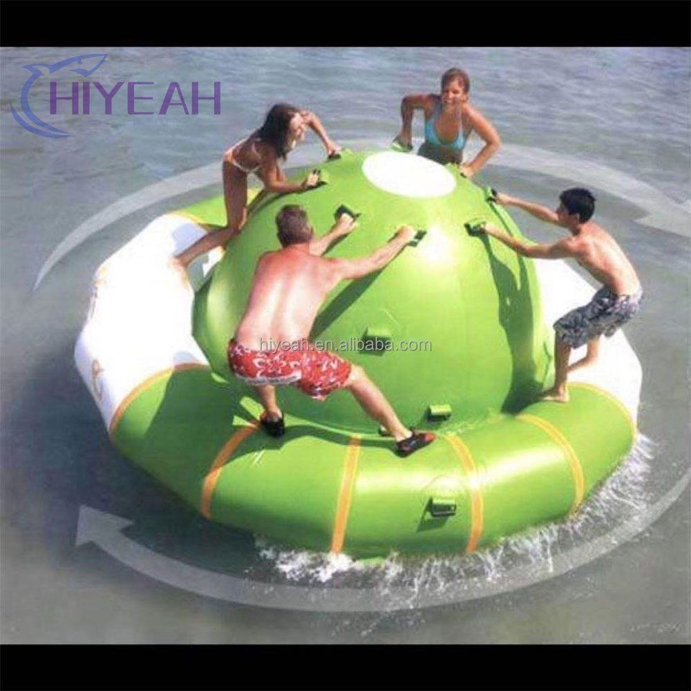 Lake/pool games Pvc Inflatable Crazy Gyro Boat Water Twister Toys Water Spinner Inflatable Water Disco Boat