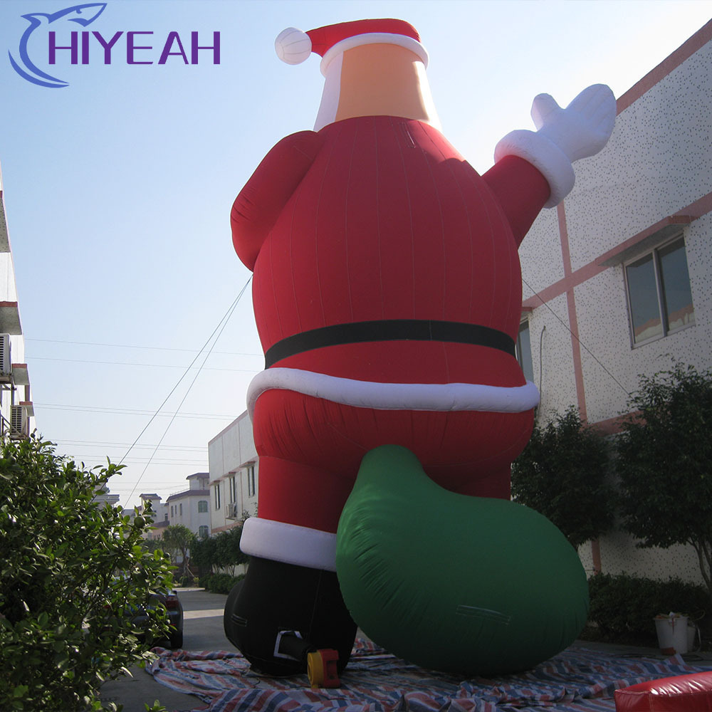 Customized Outdoor Inflatable Huge Santa Claus Giant Inflatable Father Christmas For Celebration