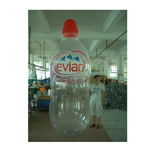 Advertising Inflatable Water Bottle Transparent PVC Wine Drink Bottle For Sale Promotion Even Suits