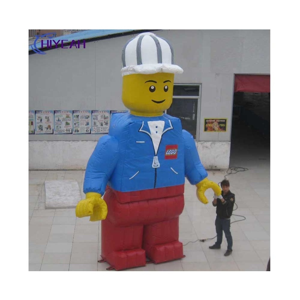 Advertising Cartoon Customized inflatable lego man Decoration For Sale