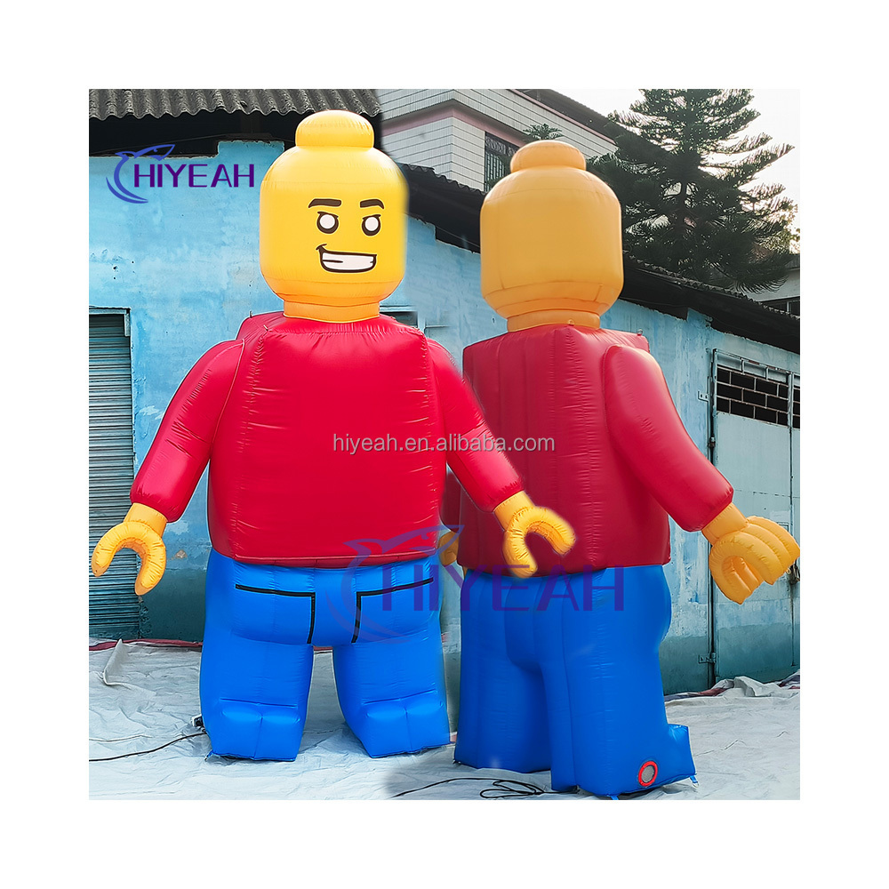 Customize Advertisement Equipment Inflatable Lego Man Cartoon Mascot Model Feature For Advertising