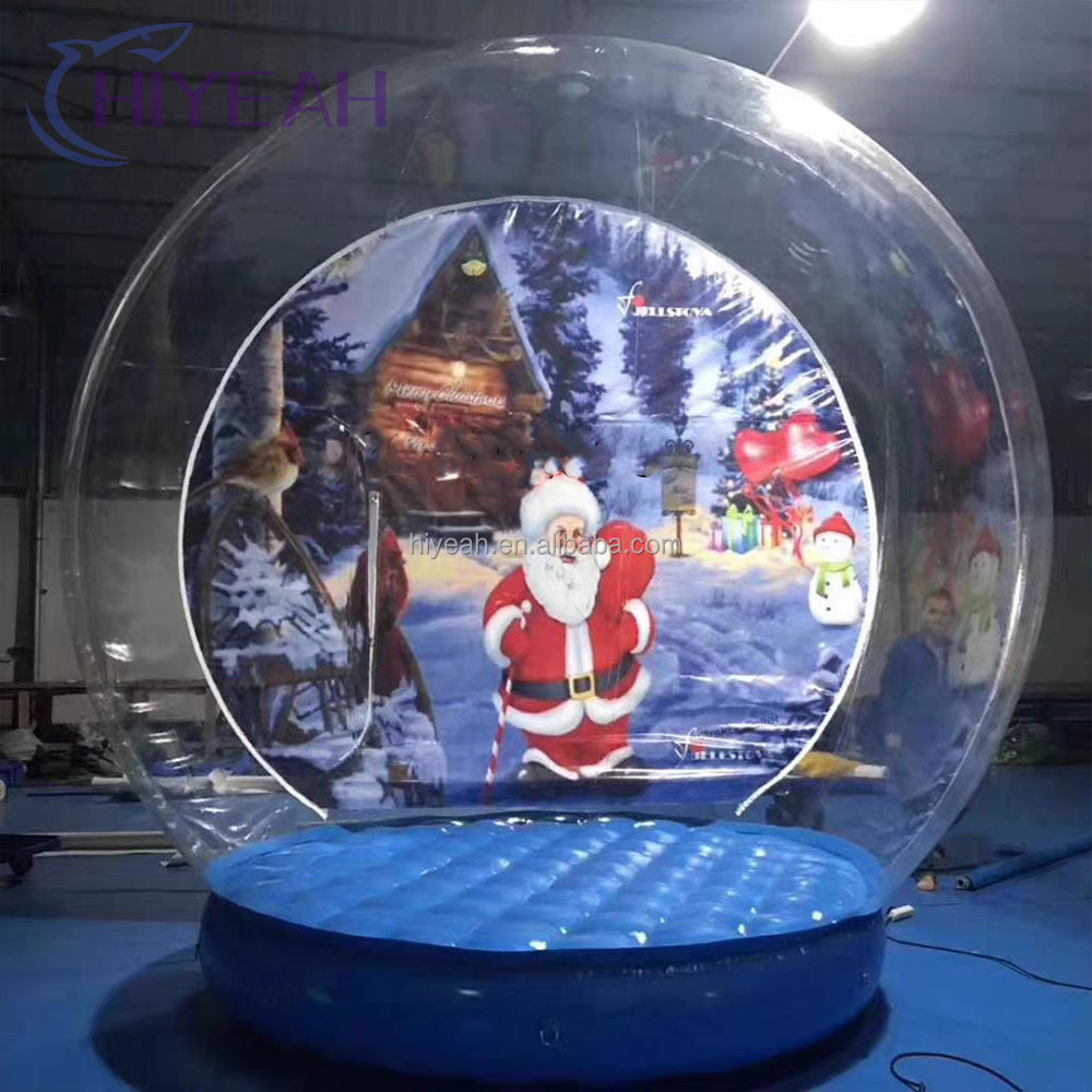 Transparent Inflatable Snow Globe balloon Christmas decoration Inflatable Snow Globe Photo Booth For Sale