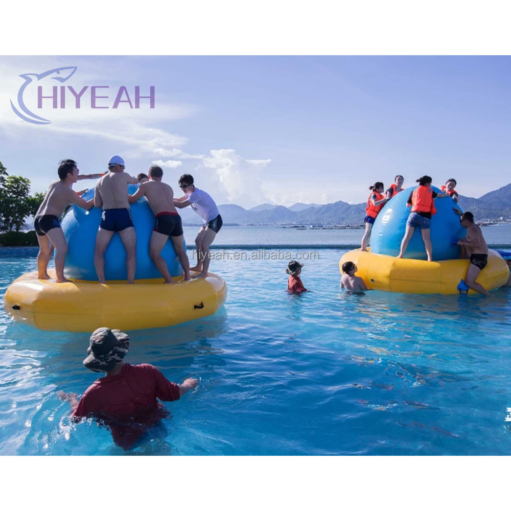 Lake/pool games Pvc Inflatable Crazy Gyro Boat Water Twister Toys Water Spinner Inflatable Water Disco Boat