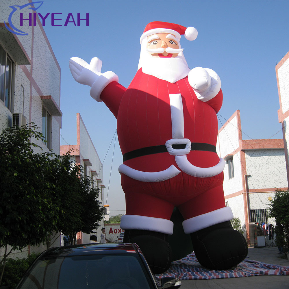 Festval Outdoor Inflatable Santa Claus Inflatable Giant  Father Christmas For Decorate Christmas