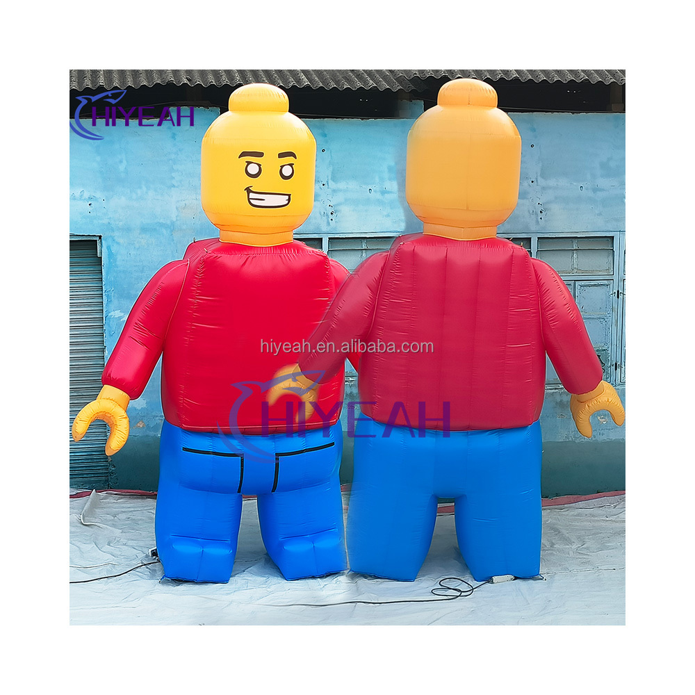 Customize Advertisement Equipment Inflatable Lego Man Cartoon Mascot Model Feature For Advertising