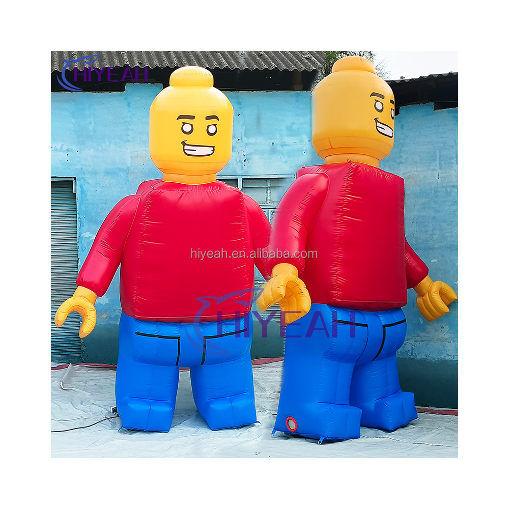 Customize Advertisement Equipment Inflatable Lego Man Cartoon Mascot Model Feature For Advertising