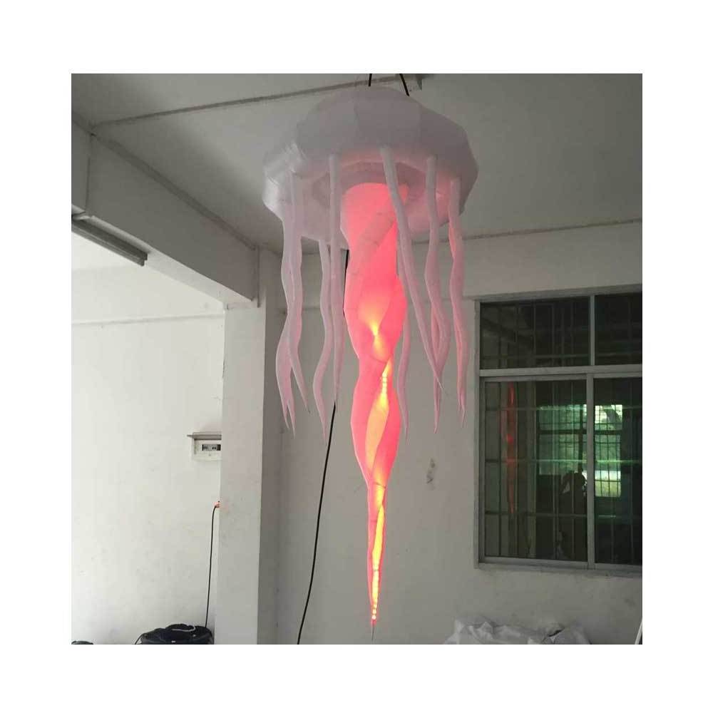 Decoration Giant Inflatable Ball Led Lighting Fish Air Inflate Jellyfish Model