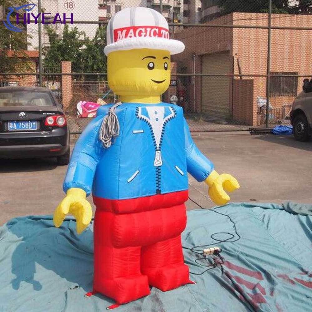 Hot Sale Advertising inflatables Promotion Inflatable Leg Cartoon Characters Lego Model Commercial