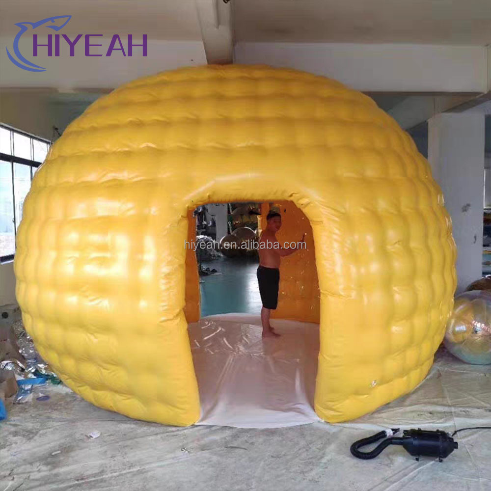 Customization Translucent Inflatable LED Dome Tent Lighting Igloo Tent with Remote Controls for Party or Rental