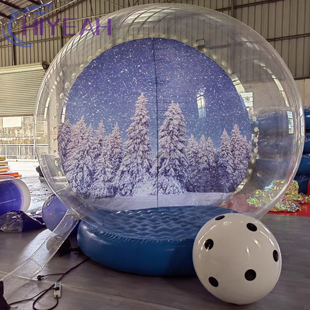 Transparent Inflatable Snow Globe balloon Christmas decoration Inflatable Snow Globe Photo Booth For Sale