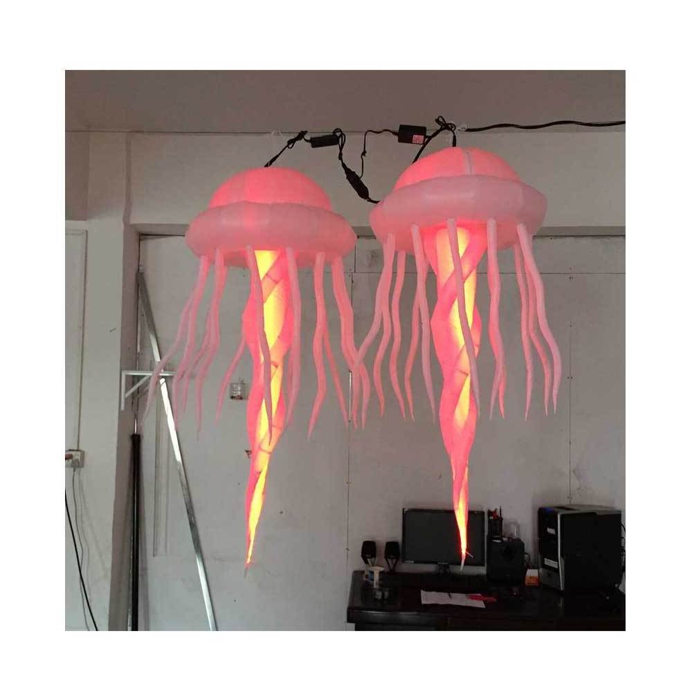 Decoration Giant Inflatable Ball Led Lighting Fish Air Inflate Jellyfish Model