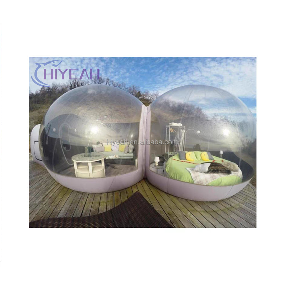 outdoor 5m diameter pvc plastic party dome restaurant room hotel clear igloo inflatable camping transparent bubble tent