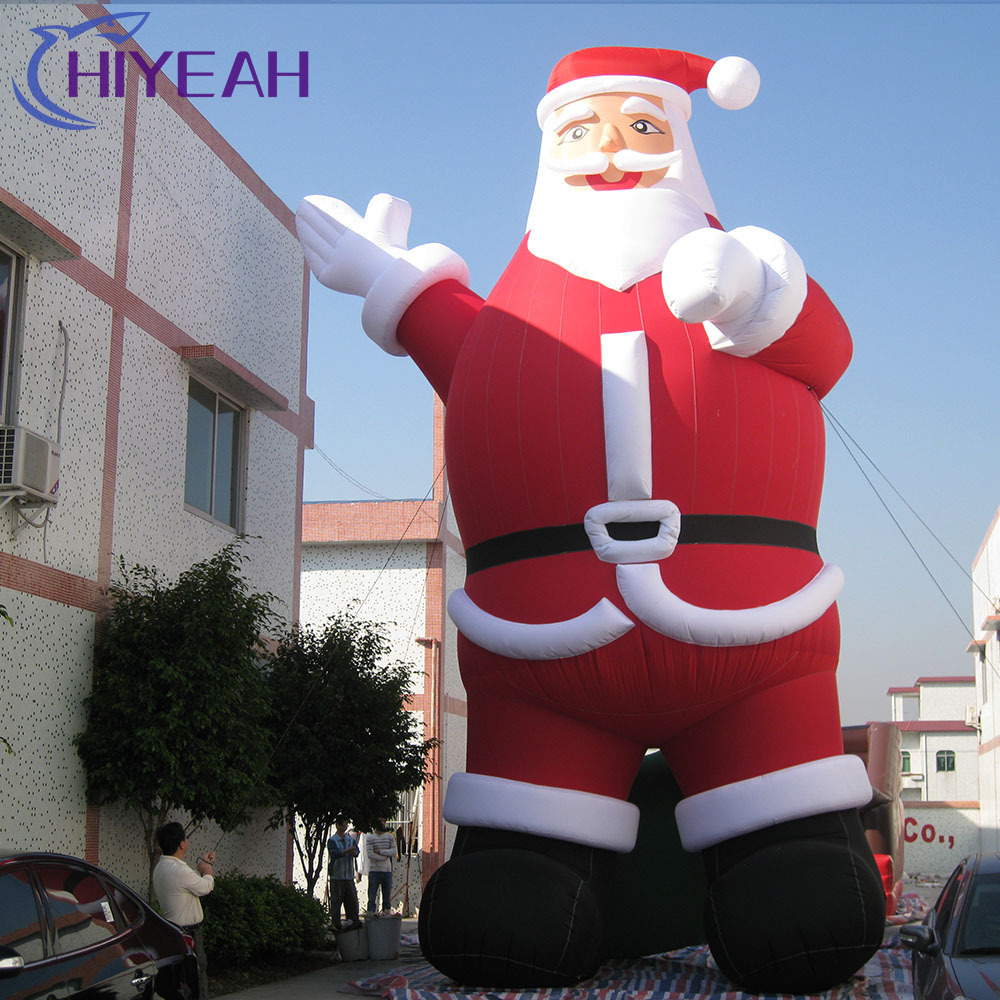 Customized Outdoor Inflatable Huge Santa Claus Giant Inflatable Father Christmas For Celebration