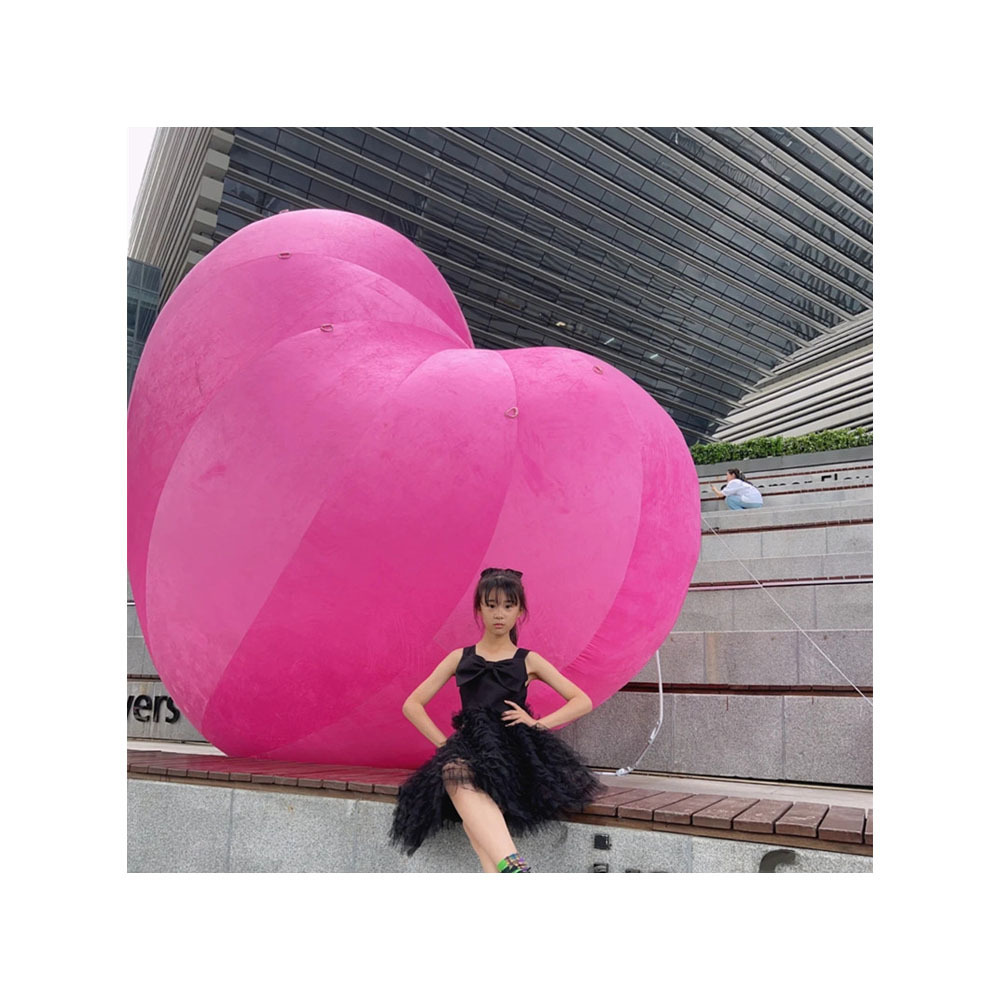 Hearts Giant Inflatable Heart Model With Led Light Inflatable Hanging Heart For Decoration Advertising