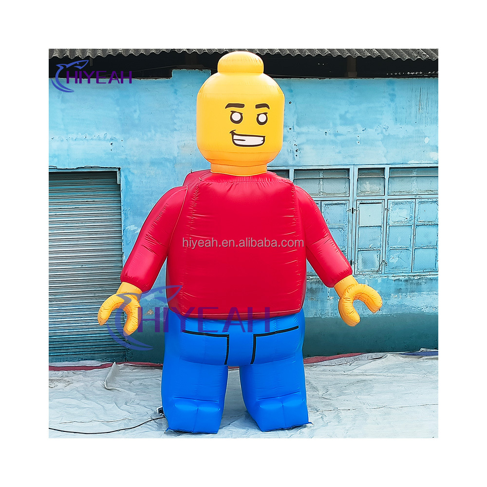 Customize Advertisement Equipment Inflatable Lego Man Cartoon Mascot Model Feature For Advertising