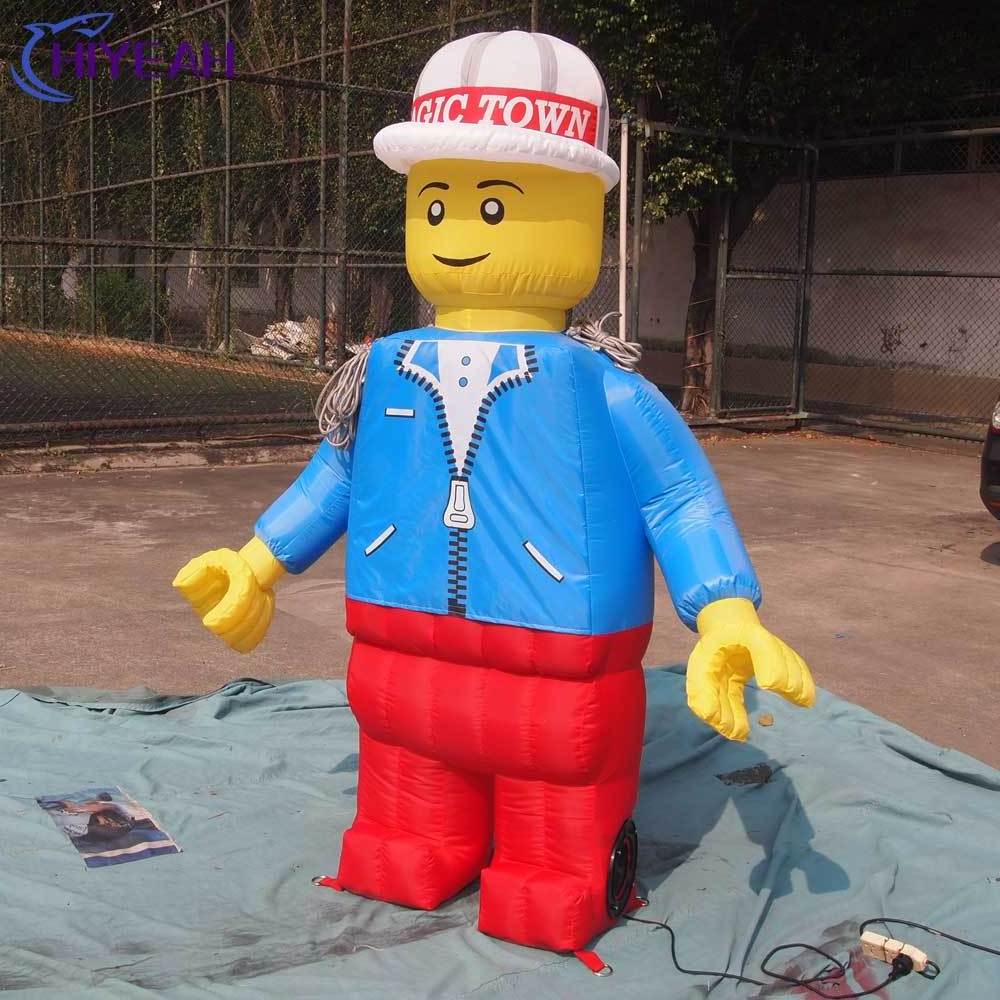 Hot Sale Advertising inflatables Promotion Inflatable Leg Cartoon Characters Lego Model Commercial