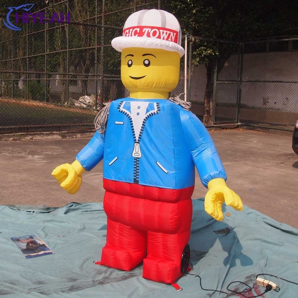 Advertising Cartoon Customized inflatable lego man Decoration For Sale