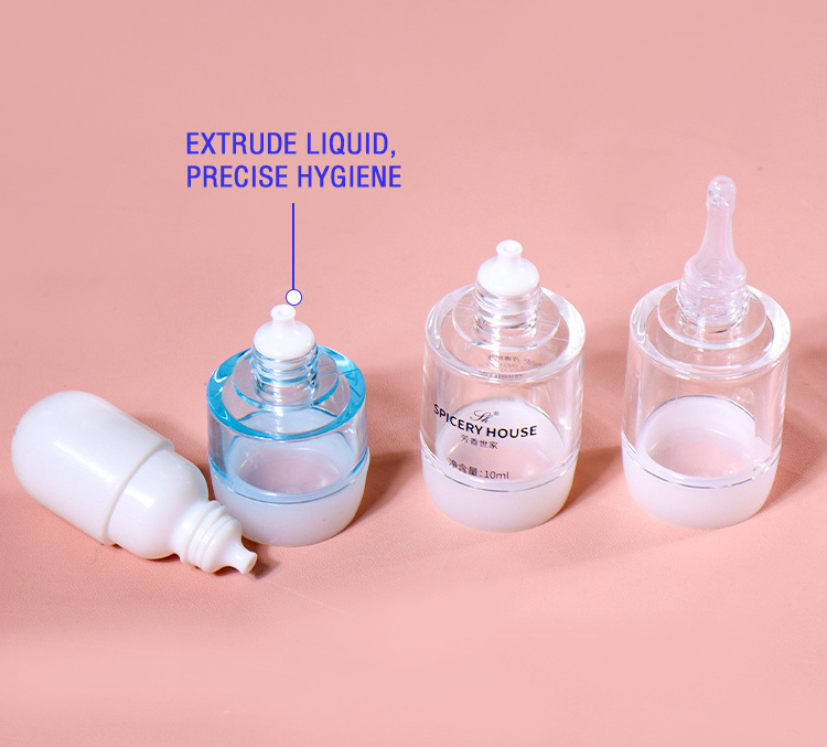 10ml 5ml Small Capacity Mini Plastic Bottle Squeeze Chemical Glue Dropper Plastic Empty Bottle With Screw Cap