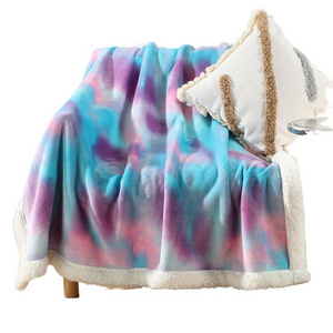 hot sale fur blanket flannel fleece native american blankets wholesale printed fleece blanket for winter