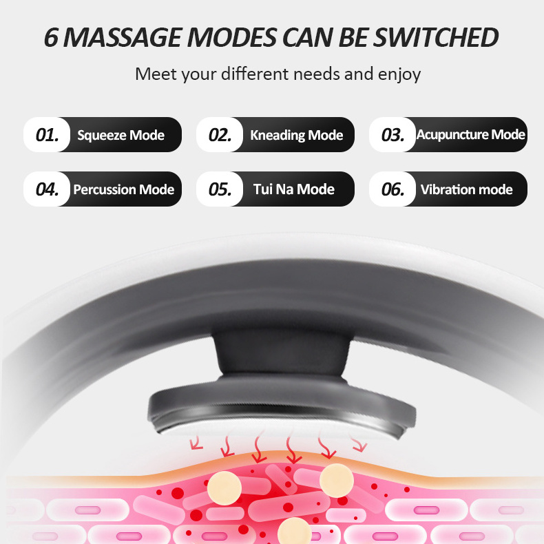 Portable Smart Wireless  Electric Neck Massager U Shaped Pulse Deep Tissue Muscle Heated Cervical Massage Products