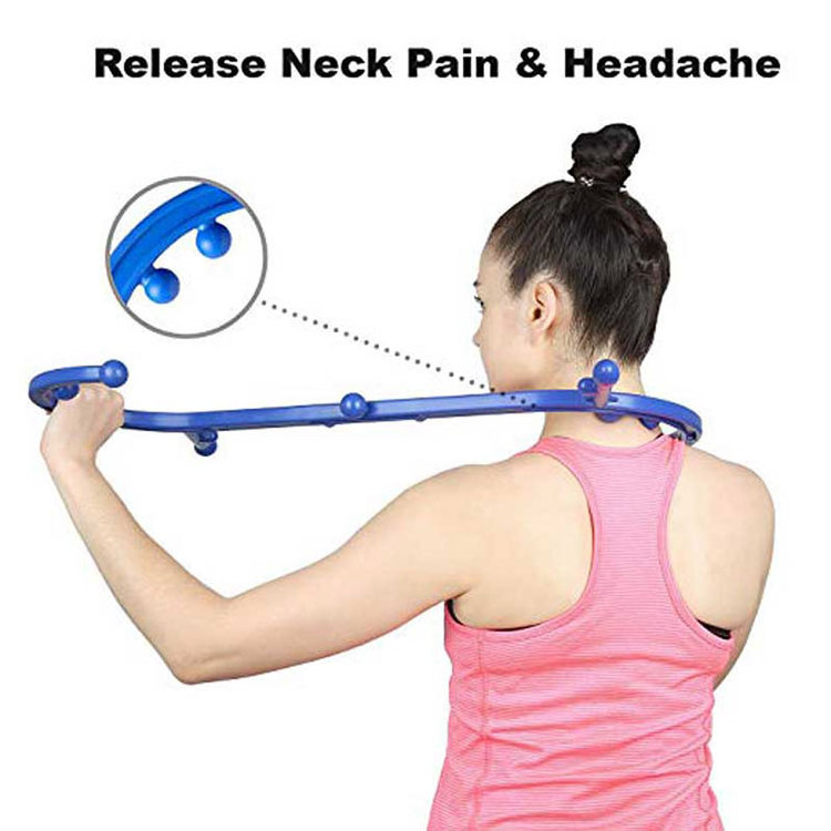 ABS Back Neck S Shaped Shoulder Self Massage Tool Back Hook Massager