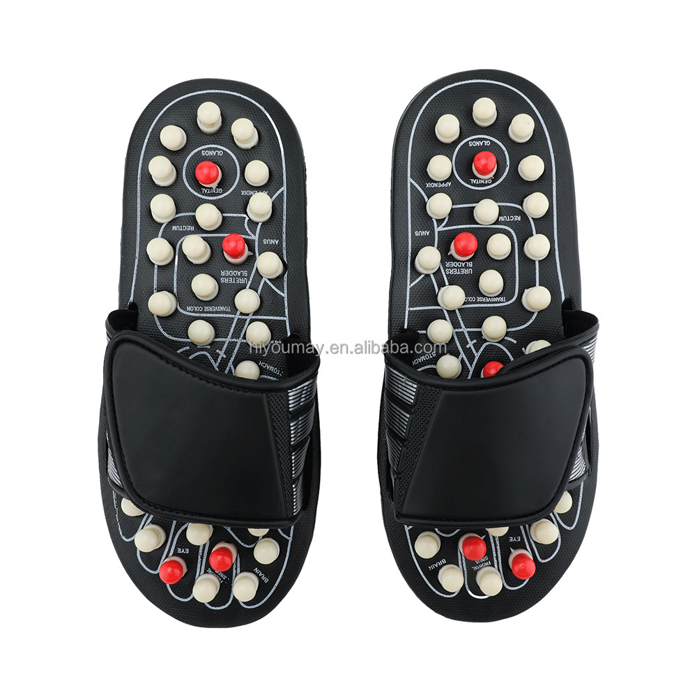 Acupoint Stimulation Reflexology Sandals Foot Acupoints Massage Nodes Simulated Human Finger Pressure Foot Massage Slippers