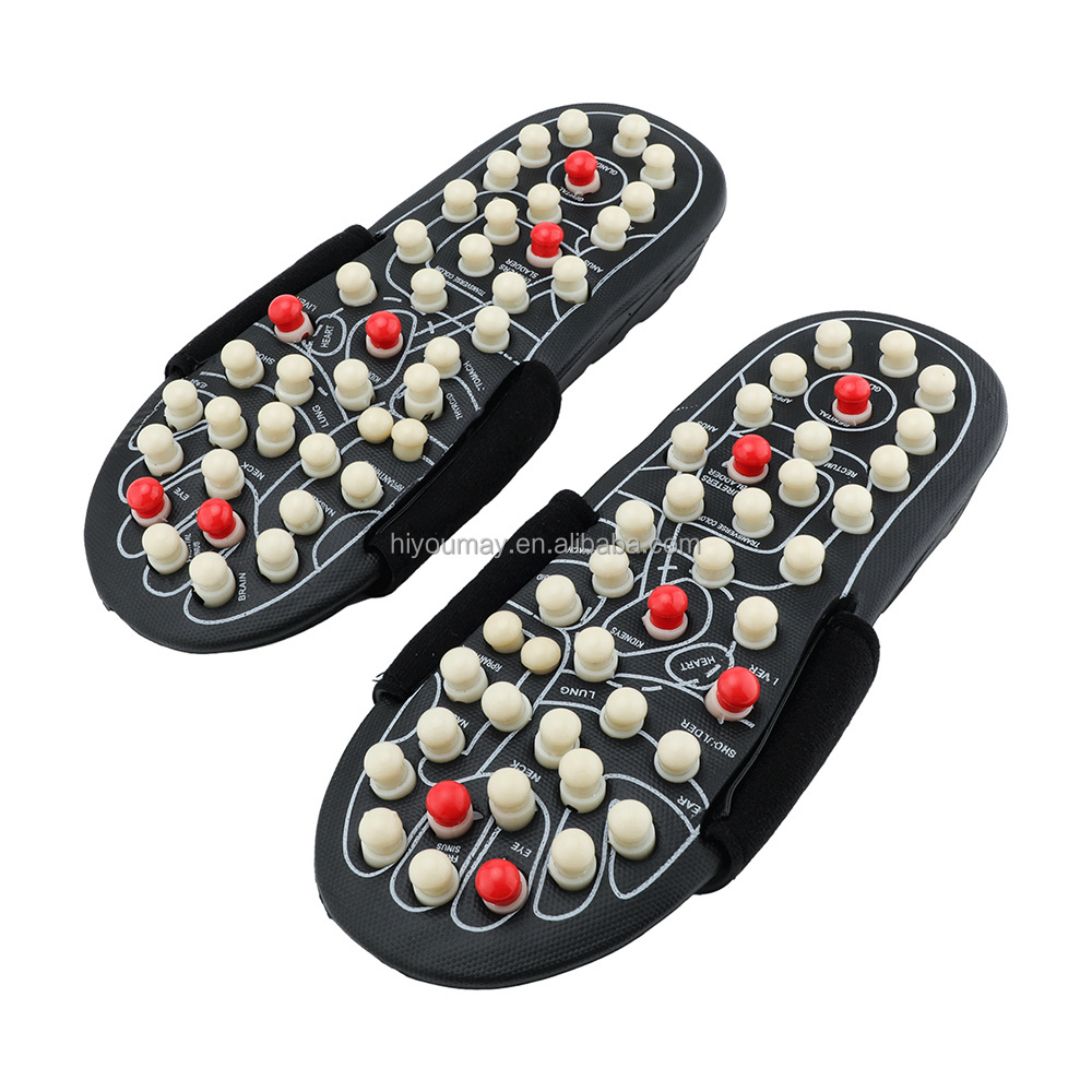 Acupoint Stimulation Reflexology Sandals Foot Acupoints Massage Nodes Simulated Human Finger Pressure Foot Massage Slippers