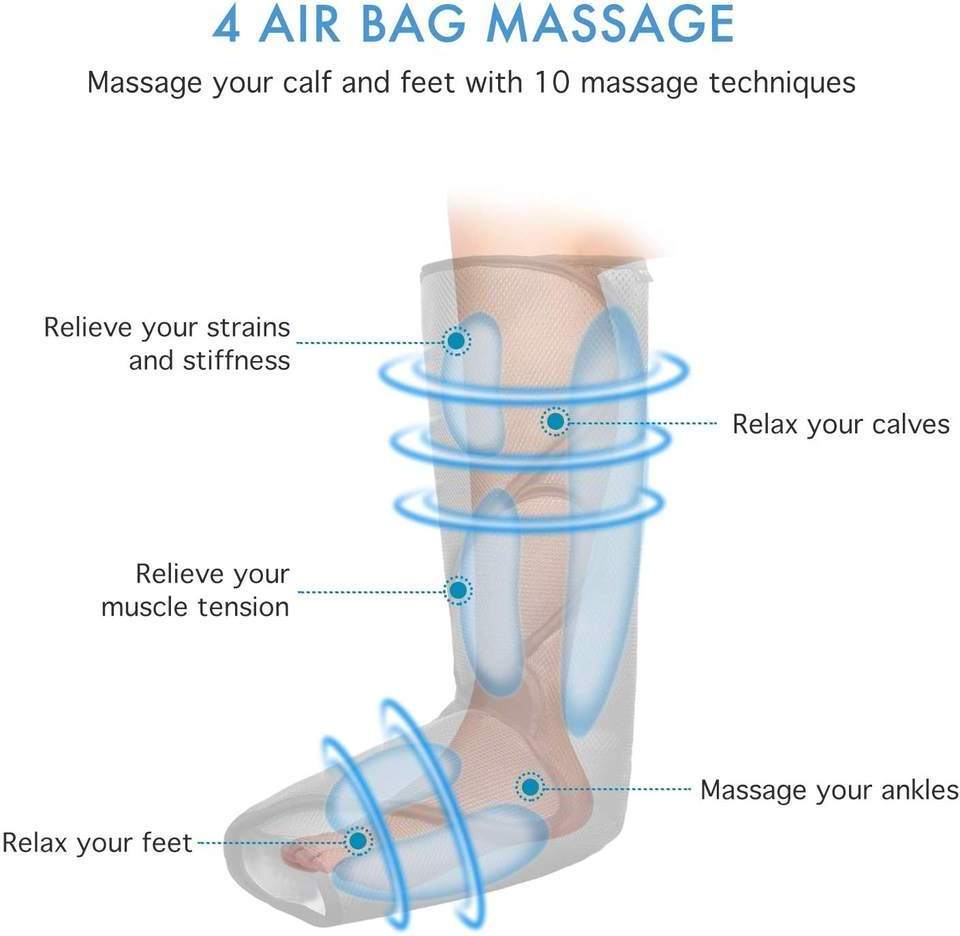 OEM New Air Leg Foot And Calf Massager Electric Foot Blood Circulator Therapy System Leg Massager Air Compression Massager Boots