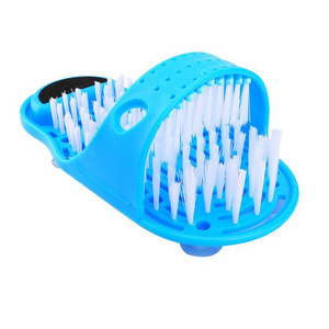 Plastic Feet Massage Slippers Bath Shoes Brush Foot Washing Brush For Dead Skin Brush Cleaning Slippers Bathroom Slippers Rubber