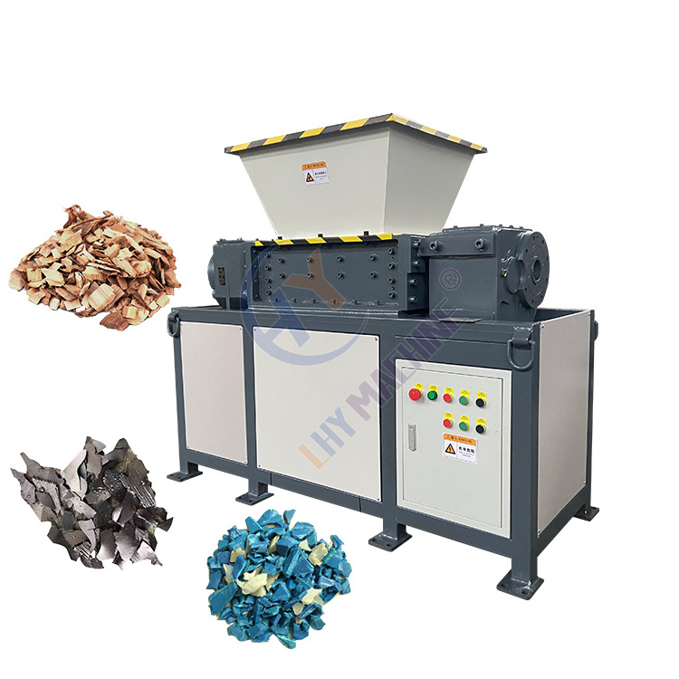 OCEAN Mini Multifunctional Shoe Shredding Machine Plastik Textile Waste Ldpe Film Dual Shaft Shredder