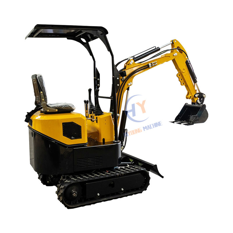 1.5ton Grave Dig Mini Digger Machine Walk Behind 1t 800kg Mini Excavator with Joystick Control