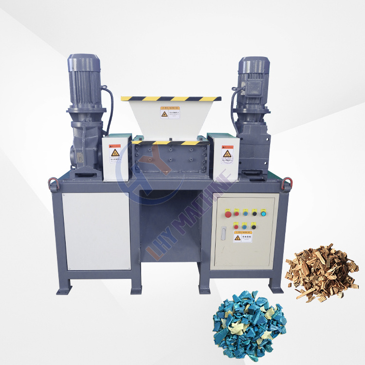 OCEAN Mini Multifunctional Shoe Shredding Machine Plastik Textile Waste Ldpe Film Dual Shaft Shredder