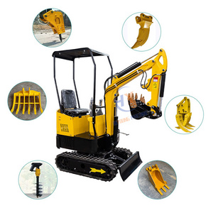 Earth Dig Machine Hydraulic 1500kg Full Metal Long Reach Mini 2 T 1ton Excavator with Swing Boom